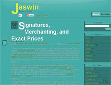 Tablet Screenshot of jaswin.net